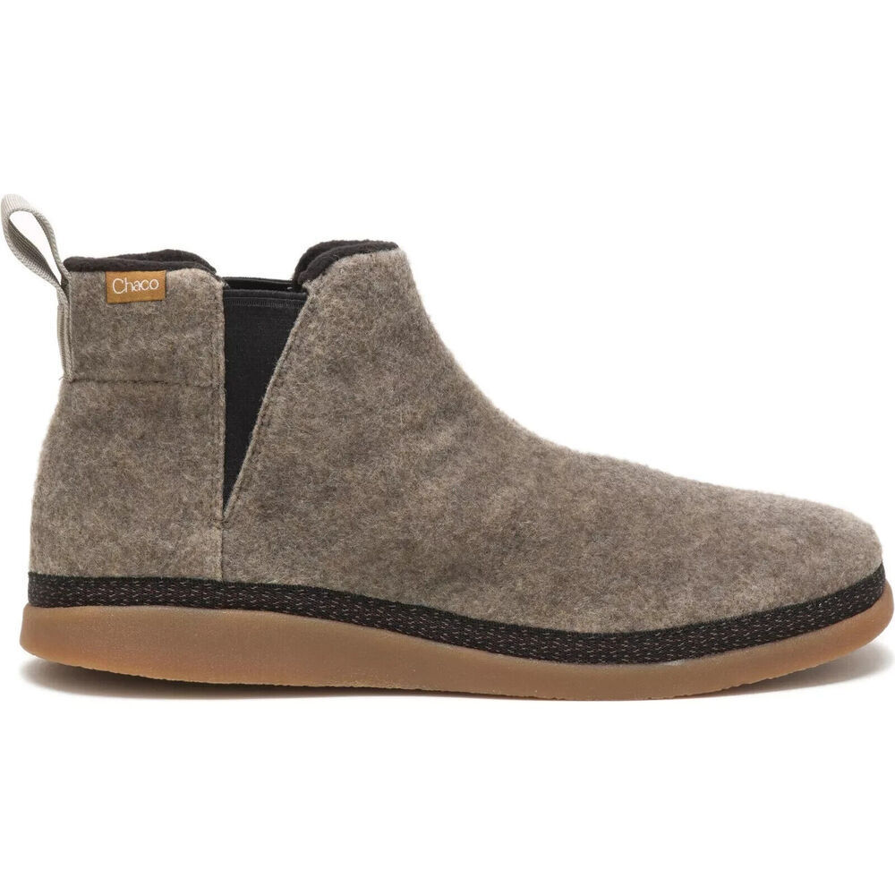 Chaco Men Revel Chelsea Footwear Fleece V-Gore Boot Size 9.5 Brown‎